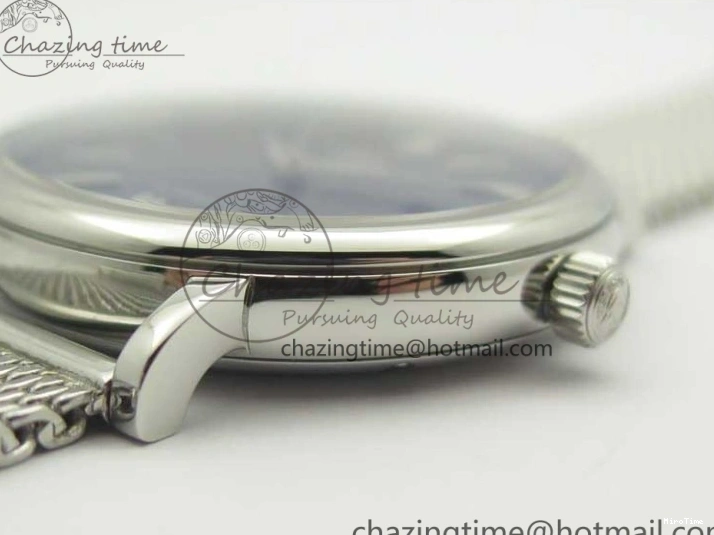 MIROTIME 1218 Portofino IW356501 SS V3 MK 1:1 Best Edition Blue Dial On SS Mesh Bracelet MIYOTA Timeless 7194